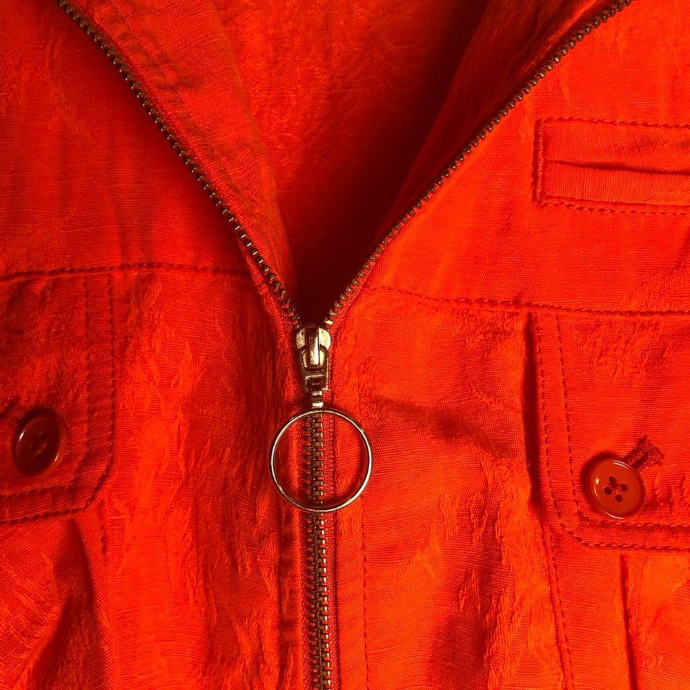 Orange Bomber Jacket - image 8